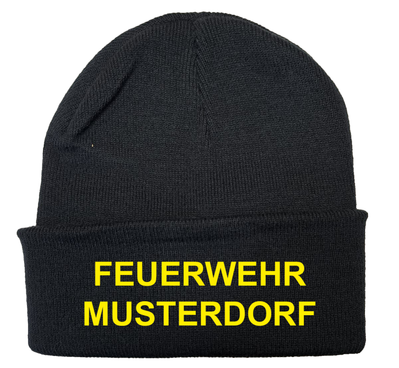 Preview: Haube Feuerwehr gestickt 2